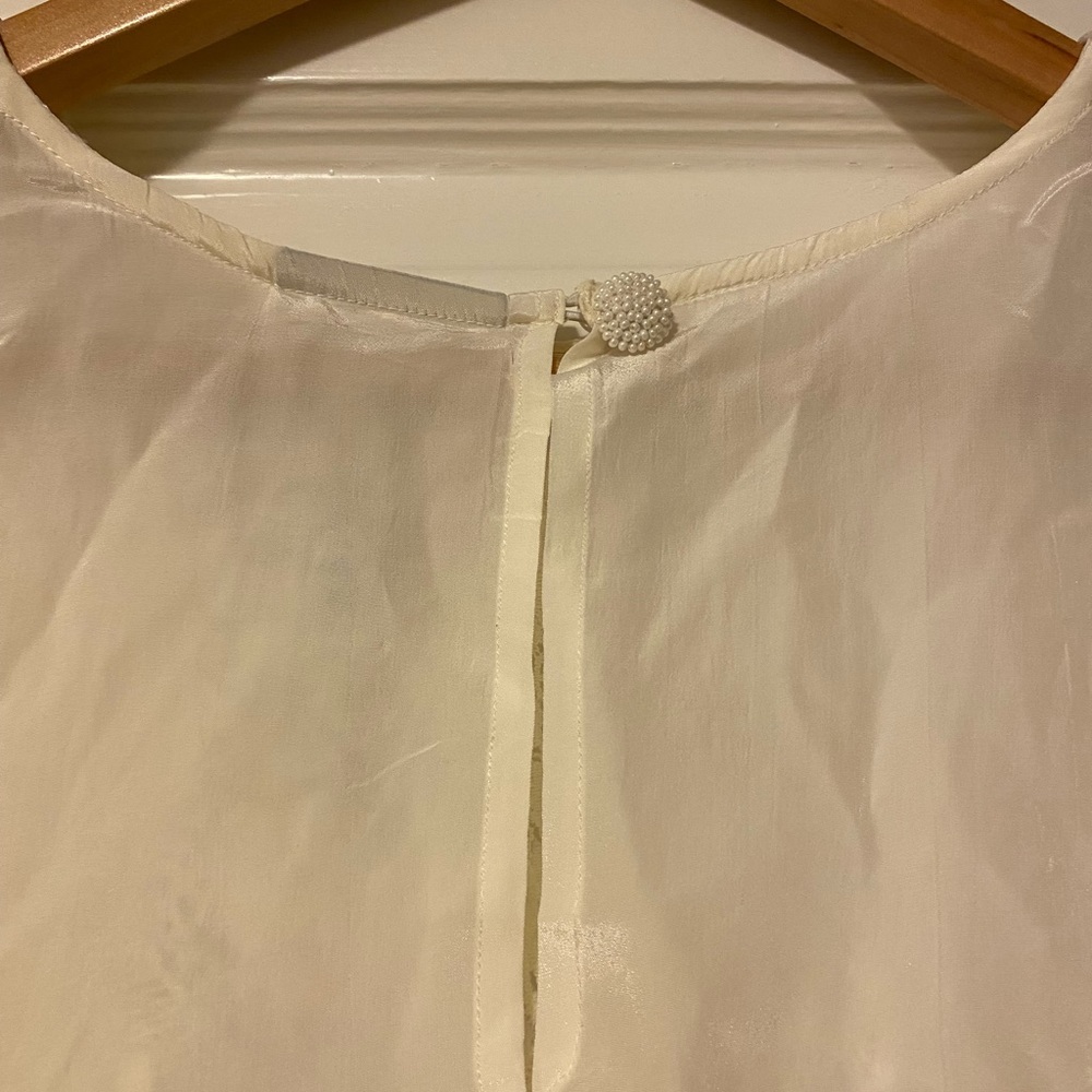 FARM Rio Women's Off White Lace Blouse Size M - Picture 12 of 12